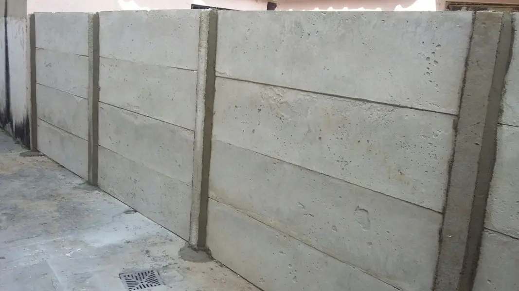 Muro pré moldado de concreto