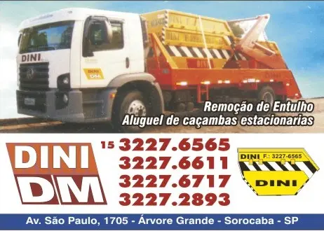 cacambas de entulho zona leste sorocaba