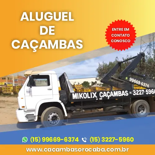 locação aluguel de caçambas em Sorocaba